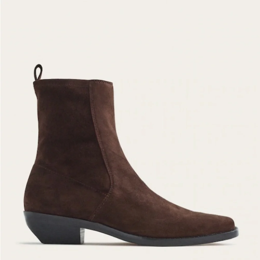 NWT Madewell Idris Ankle Boot in Dark Carob